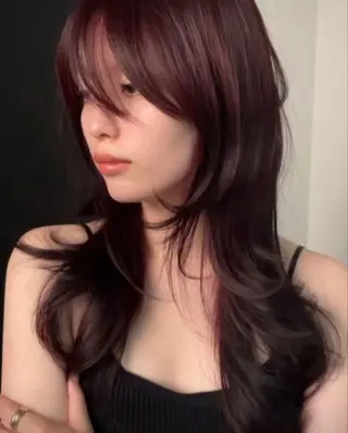 ロング カラー 名古屋ダブルカラー DEAN石川理子のヘアスタイル