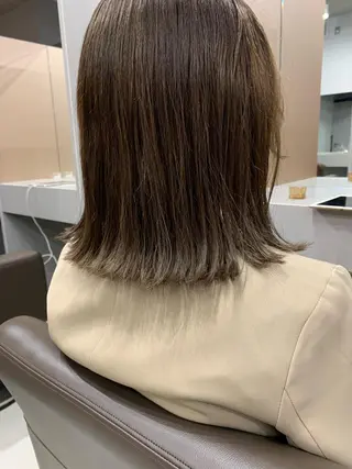 ミディアム ボブパーマコテ巻き風 パーマNo1深江秀平のヘアスタイル