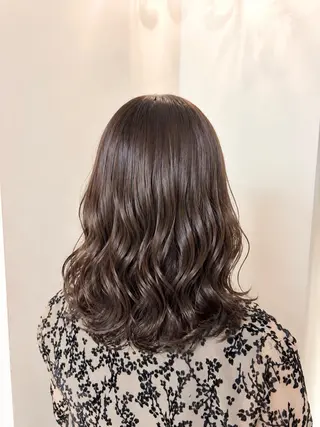 ミディアム パーマ ヒナ/酸性ストレート /髪質改善のヘアスタイル