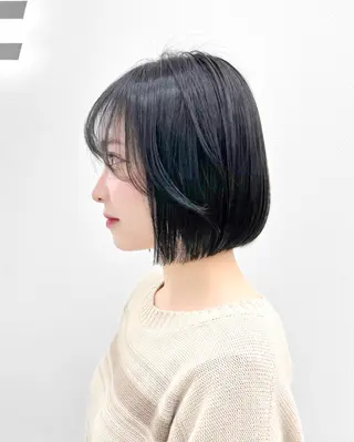ショート カラー ヘアアレンジ 縮毛矯正🤍 盛れるボブ/ひかりのヘアスタイル