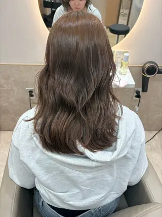 セミロング カラー ✨髪質改善カラー✨ 赤味除去カラー/理久のヘアスタイル