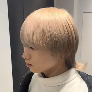 ショート カラー ヘアアレンジ メンズ 🔥ニュアンス フェザー小林海斗🔥のヘアスタイル