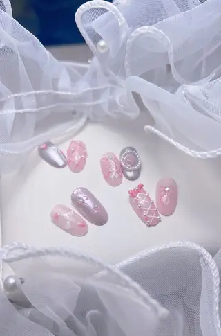 ネイル na🎀🎀na ちゅるちゅるのネイルデザイン