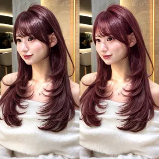 ロング 韓国レイヤー🌸 艶髪🫧池袋/礼二郎のヘアスタイル