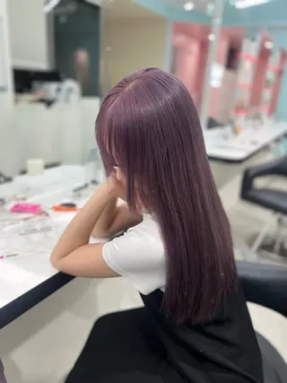 セミロング レイヤーカット/ ハイトーン/Moeのヘアスタイル