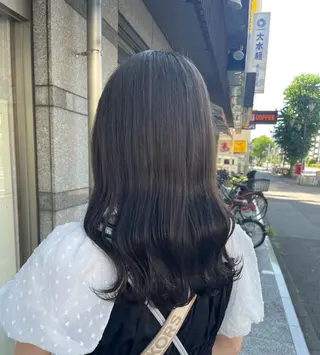 セミロング カラー なぎは/似合わせ・ ナチュラルカラーのヘアスタイル