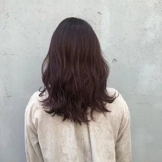 セミロング カラー 酸性縮毛矯正🧴韓国 レイヤー/髪質改善のヘアスタイル