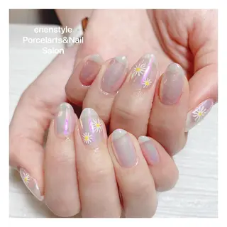 ミディアム ネイル 🐾enen style 🐾のネイルデザイン