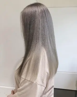 セミロング カラー ヘアアレンジ 透明感/レイヤー 🇰🇷tomonaのヘアスタイル
