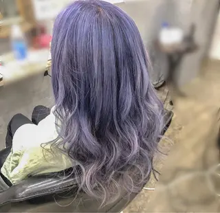 ロング カラー lore umeのヘアスタイル