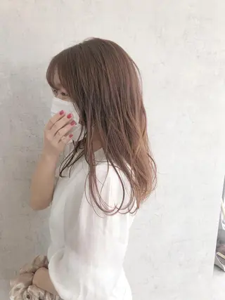 ロング カラー パーマ ヘアアレンジ メンズ キッズ ネイル マツエク・マツパ エビスザキレン／メン ズ／心斎橋🌳のヘアスタイル