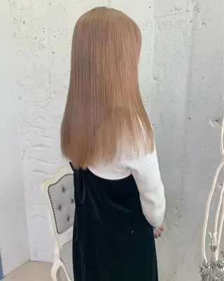 セミロング カラー みすず🫧/ ハイトーンのヘアスタイル