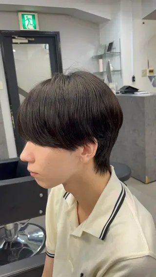 ミディアム カマタ ハルキのヘアスタイル