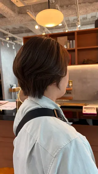 ショート カラー ほの /縮毛矯正 /メンズ/カラーのヘアスタイル