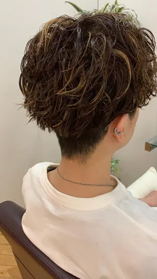 ショート カラー パーマ ヘアアレンジ メンズ メンズスタイル ly本厚木のヘアスタイル