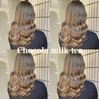 セミロング カラー ブリーチなし透明感 カラー/MISANOのヘアスタイル