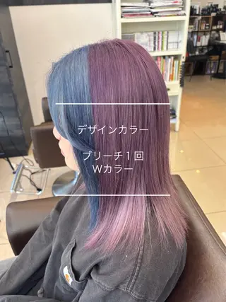 カラー 🩵 REINA🩷のマツエク・マツパデザイン