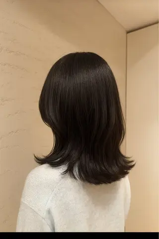 ミディアム 松田 響のヘアスタイル