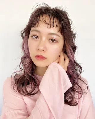 セミロング カラー ヘアアレンジ ひなの .のその他イメージ