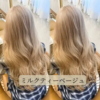 ロング カラー 🕊️金山縮毛矯正 🕊️Wカラー/大田のヘアスタイル