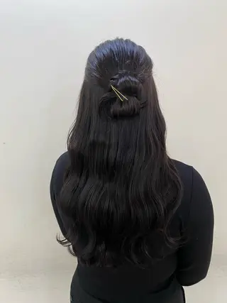 ロング カラー ヘアアレンジ まつ毛パーマ/ ゆうかのマツエク・マツパデザイン