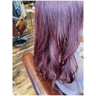 ロング カラー くるくるパーマ aikoのヘアスタイル