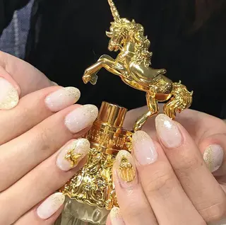 ネイル 渋谷／チップ長さ出し 👑アプレgel-xのネイルデザイン