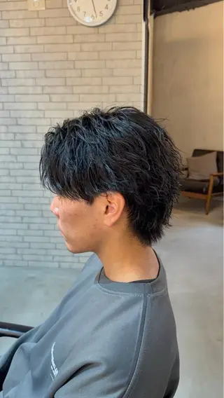 ショート ツイスパ/シャドウ 新井のヘアスタイル
