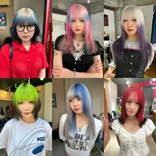 ロング カラー 梅田デザインカラー 🌈🏆ヒノキのヘアスタイル