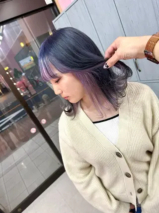 ミディアム カラー ブリーチ特化🌈 MANATOのヘアスタイル