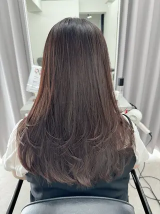 ロング カラー 縮毛矯正×髪質改善 店長　DAITOのヘアスタイル