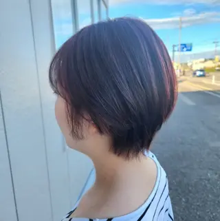 ショート カラー シールエクステ🎀 ホシノ🕒ユウカのヘアスタイル