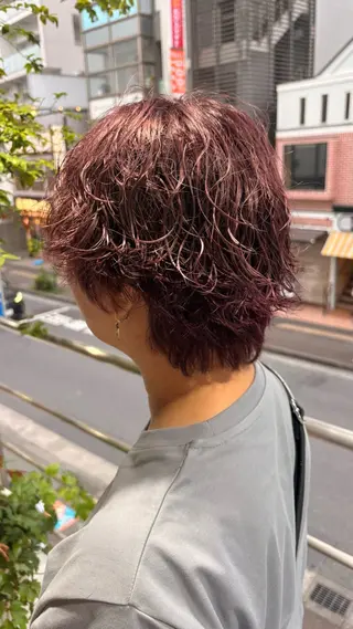 ショート カラー デザインカラー カット/anju🌺のヘアスタイル