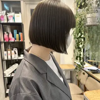 ショート カラー 縮毛/透明感カラー Mariamu🫧のヘアスタイル