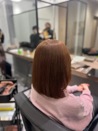 ミディアム カラー はる 「モデル募集中」のヘアスタイル