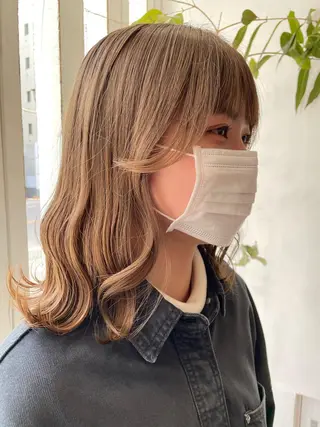 ミディアム カラー 【店長】インナー指名 No.1戸塚優思のヘアスタイル