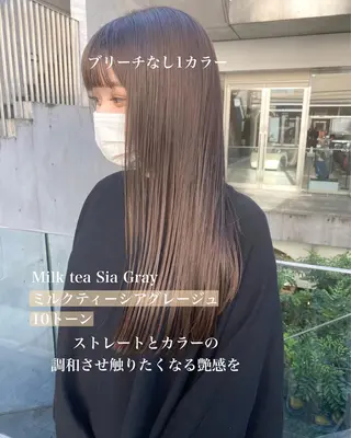 カラー ブリーチなしで 全国から予約殺到♡のヘアスタイル
