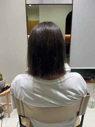 ミディアム カラー ramphy 柴原 夢奈のヘアスタイル