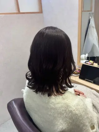 ミディアム Mao 🎀bob 赤み撃退🌿艶カラーのヘアスタイル