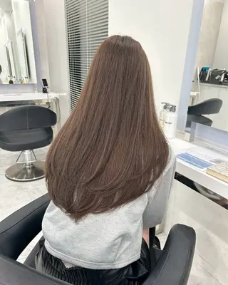 ロング カラー 🍀ブラウンベージュ sakura🍀のヘアスタイル