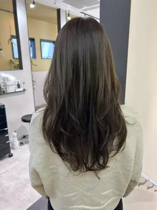 ロング カラー hubhair レイヤー/透明感のヘアスタイル