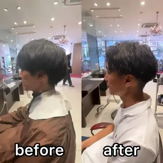 パーマ 益野 凌のヘアスタイル