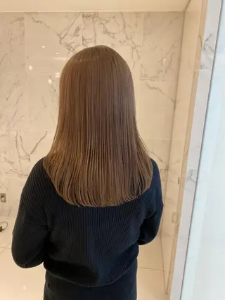 セミロング カラー 🫧ツヤ髪個室美容室 安食茉莉🫧のヘアスタイル
