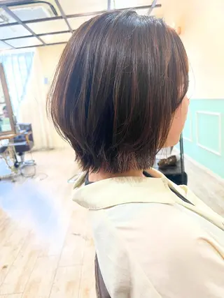 ショート カラー パーマ ショート、ボブ 縮毛髪質改善ヨウスケのヘアスタイル