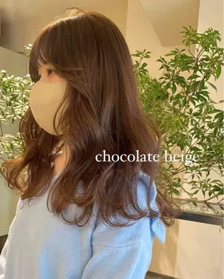 ロング カラー 似合わせ×くすみ カラー🤎yuukaのヘアスタイル