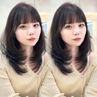 ロング 谷川が作る熊本1🥇 レイヤーカットのヘアスタイル
