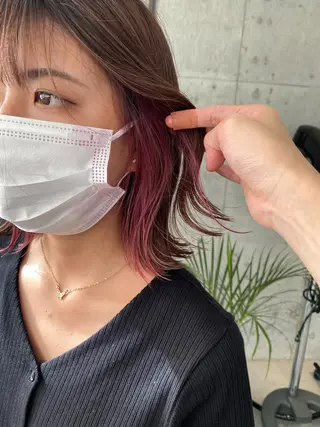 ショート 美髪矯正 韓国レイヤーのヘアスタイル