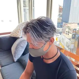 ショート カラー メンズ 【men's Lapis横浜】海人のヘアスタイル