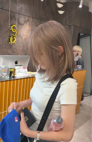 カラー 💖ブリーチ縮毛矯正 髪質改善💖ケンシンのヘアスタイル