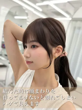 ロング カラー 顔まわりの神様✨ 透明感カラー藤嶋秀幸のヘアスタイル